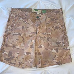 Anthropologie army fatigue shorts